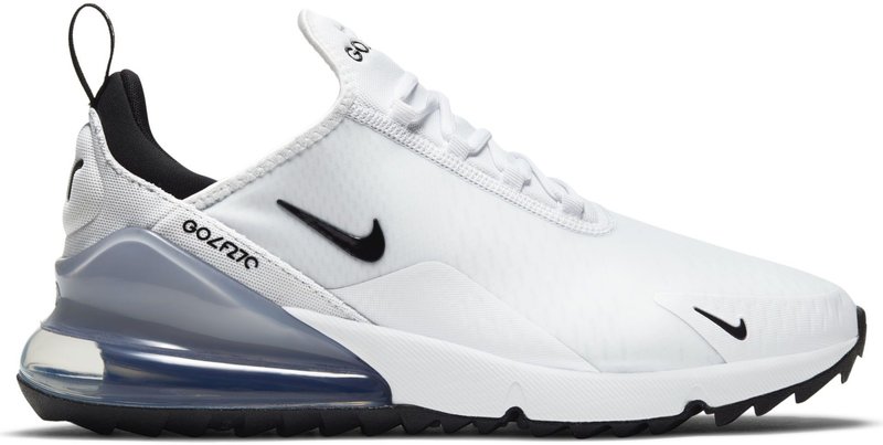 Nike Air Max 270G unisex scarpe da golf, bianco/nero/platino