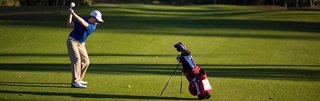 U.S. Kids Golf Tech Lisle polo junior, rosso