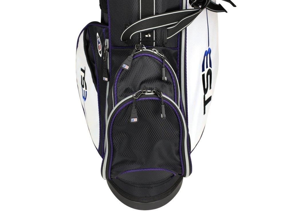 U.S. Kids Golf TS3-54 (137cm) v10 set da golf junior, grafite, nero/bianco/viola + stand bag