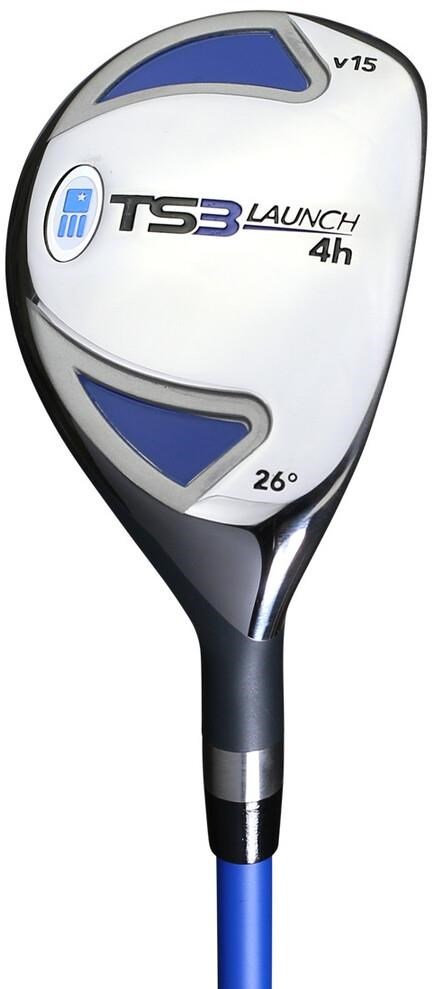 U.S. Kids Golf TS3-51 (130cm) V15 10-Club set da golf junior, grafite + stand bag, royal/bianco/arancione