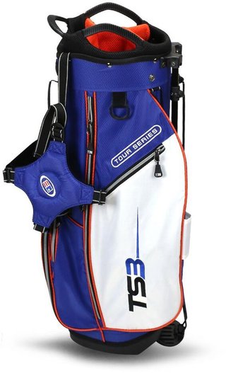 U.S. Kids Golf TS3-51 (130cm) V15 10-Club set da golf junior, grafite + stand bag, royal/bianco/arancione