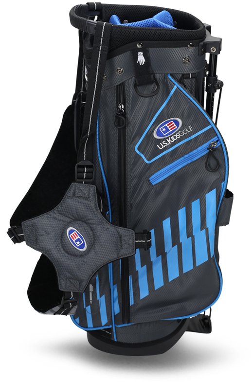 U.S. Kids Golf UL48 (122cm) WT20-S junior stand bag 2022 24.5", grigio/teal