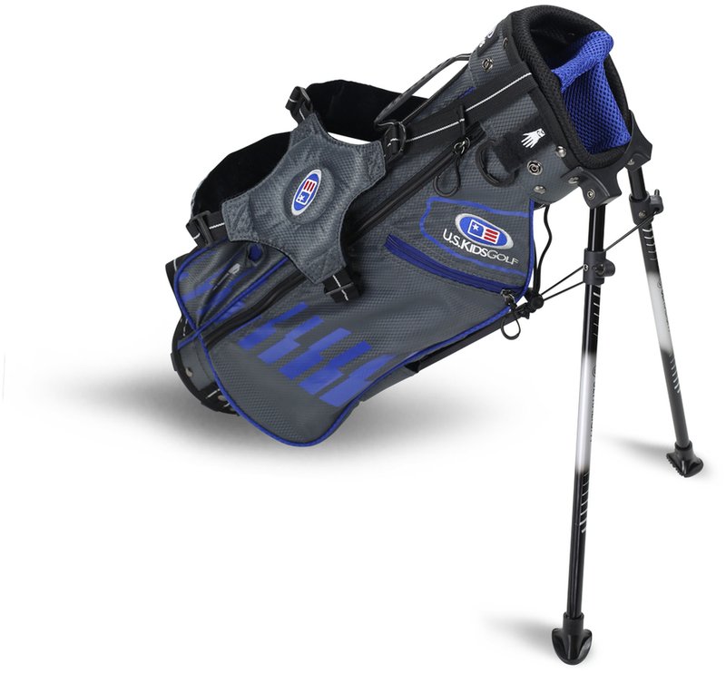U.S. Kids Golf UL45 (114cm) WT25-s junior stand bag 2022, grigio/blu, 23"