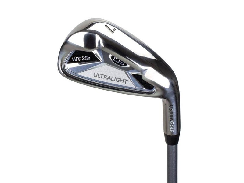 U.S. Kids Golf UL45 (114cm) WT25-s 4-Club junior set da golf 2022, grafite + stand bag, grigio/blu