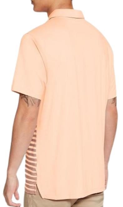 Nike Dry Vapor Stripe Graphic polo da uomo, crimson tint