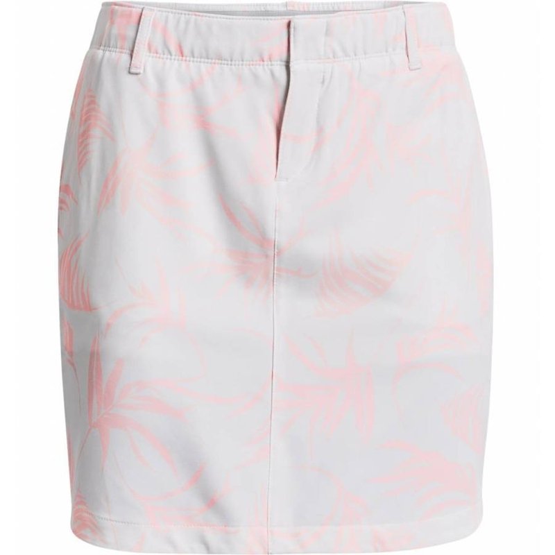 Under Armour Links Woven Printed gonna da golf donna, bianca