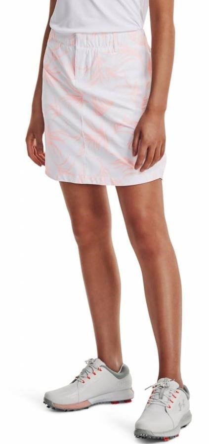 Under Armour Links Woven Printed gonna da golf donna, bianca