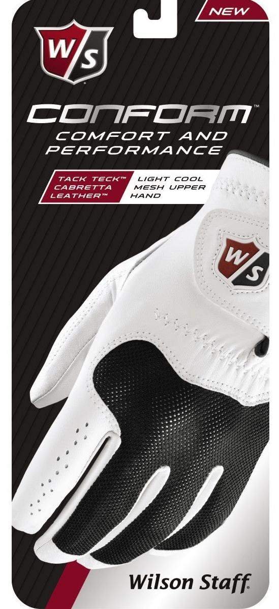 Wilson Staff Conform guanto da golf uomo, bianco