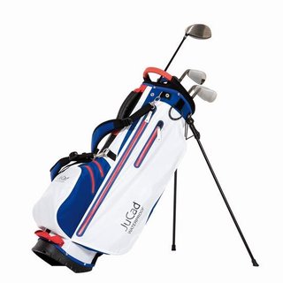 JuCad Waterproof 2in1 stand bag, blu/bianco/rosso