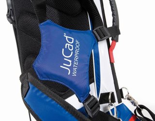 JuCad Waterproof 2in1 stand bag, blu/bianco/rosso