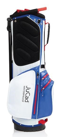 JuCad Waterproof 2in1 stand bag, blu/bianco/rosso