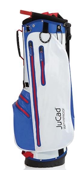JuCad Waterproof 2in1 stand bag, blu/bianco/rosso