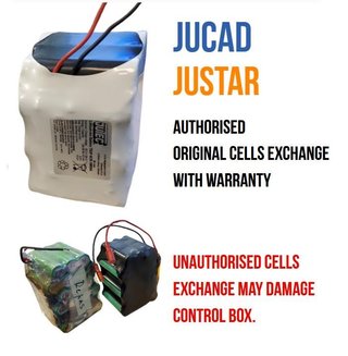 JuCad 1.0 Powerpack kit di sostituzione sistema senza unità di controllo per montaggio autonomo incl. custodia e coperchio per celle batteria piccole