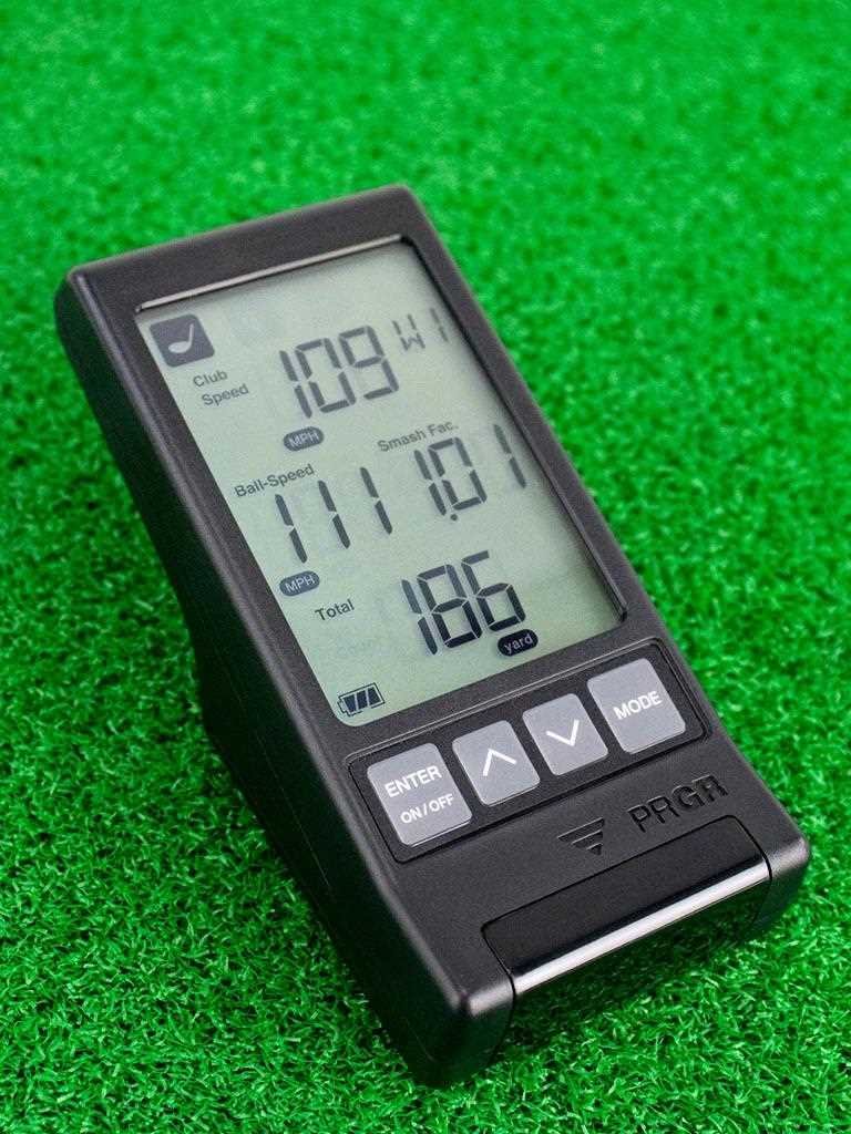 SuperSpeed Golf PRGR Black Portable Launch Monitor 2021