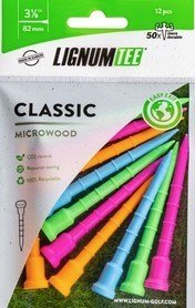 Lignum Tee 82mm (3 1/8") 12pack neon mix