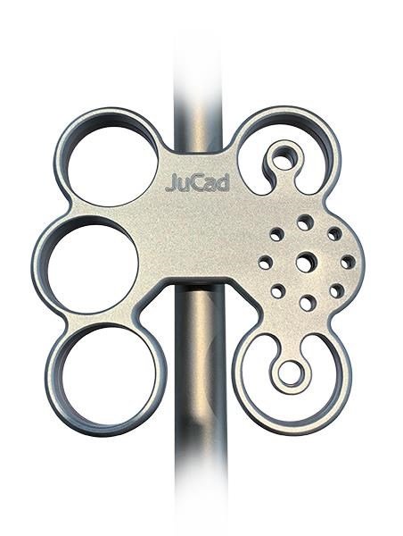 JuCad Tablet holder per tutti i carrelli JuCad, titanio