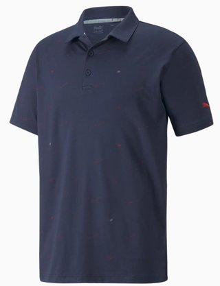 Puma Cloudspun Love polo da uomo, navy blazer/ski patrol