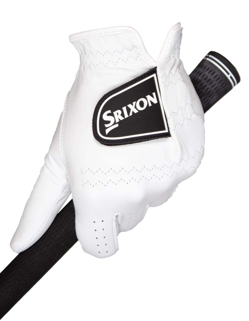 Srixon Premium Cabretta Leather guanto da golf uomo, bianco
