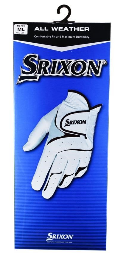 Srixon All Weather guanto da golf uomo, bianco