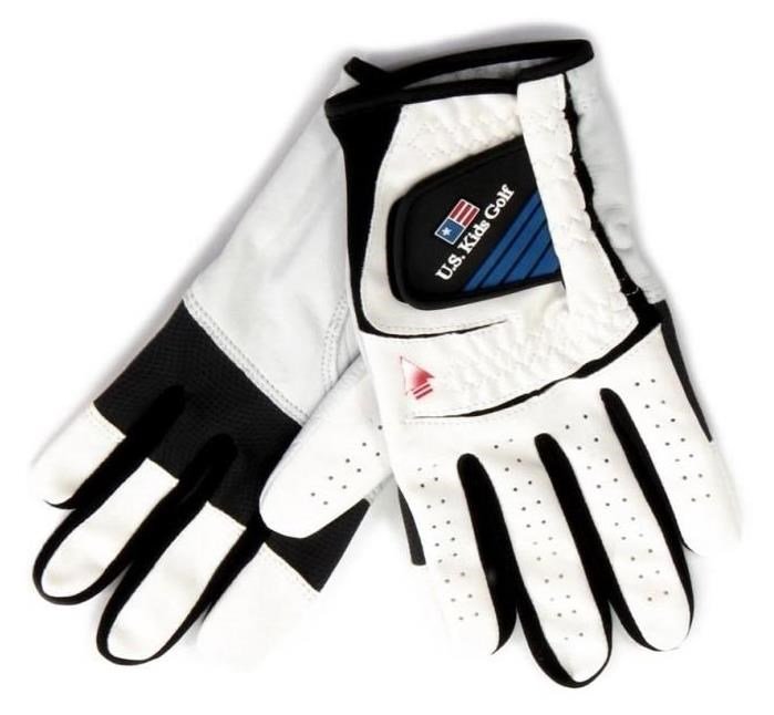 U.S. Kids Golf Golfer Youth guanto da golf junior, bianco