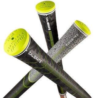 Lamkin ST+2 Hybrid with Calibrate grip, nero/verde, MIDSIZE