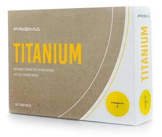 Masters Prisma Titanium palline da golf, gialle