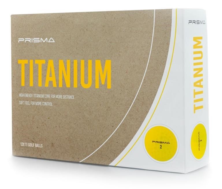 Masters Prisma Titanium palline da golf, gialle