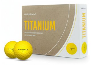 Masters Golf Prisma Titanium palline da golf (12 palline), gialle