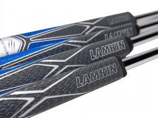 Lamkin SINKFIT PU Squaretop putter grip, nero/blu