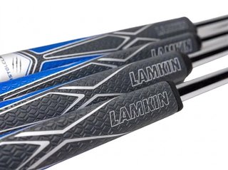 Lamkin SINKFIT PU Straight putter grip, nero/blu