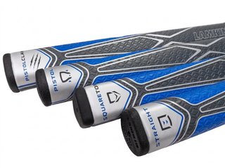 Lamkin Sink Fit PU Pistolclaw grip putter, nero/blu