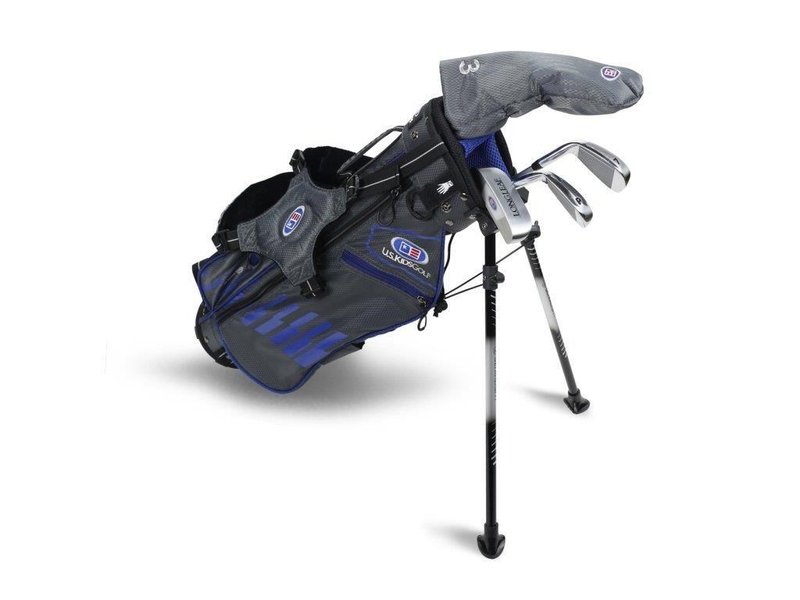 U.S. Kids Golf UL45 (114cm) WT25-s 4-Club junior set da golf 2022, grafite + stand bag, grigio/blu