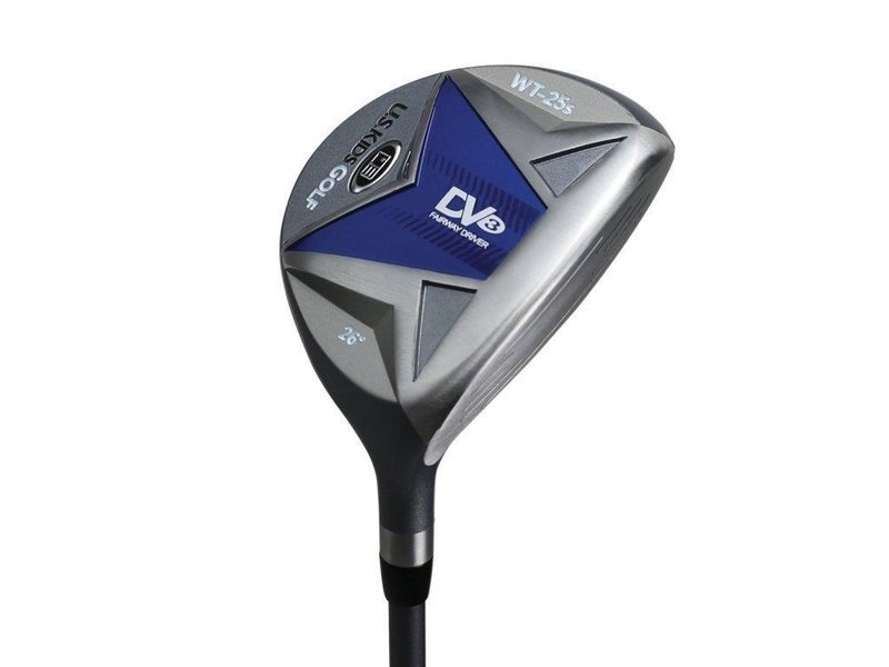 U.S. Kids Golf UL45 (114cm) WT25-s 4-Club junior set da golf 2022, grafite + stand bag, grigio/blu