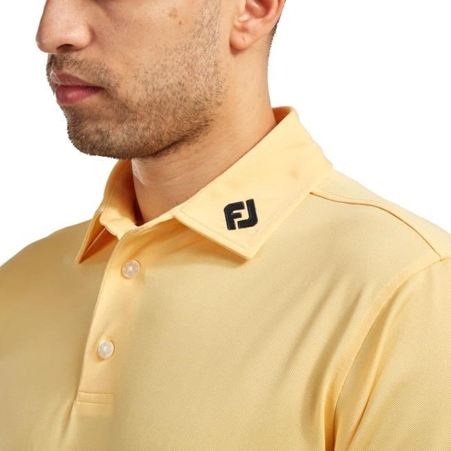 FootJoy Stretch Pique Solid polo da uomo, giallo