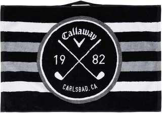 Callaway Cart asciugamano da golf 40x60 cm, nero/bianco