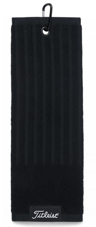 Titleist Tri-Fold asciugamano da golf, nero