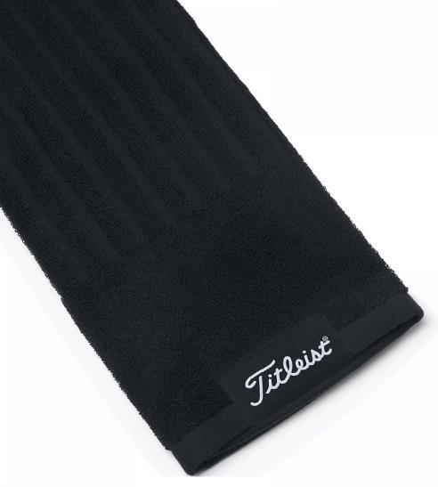 Titleist Tri-Fold asciugamano da golf, nero