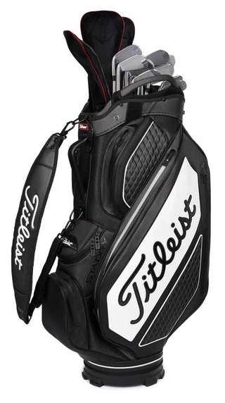 Titleist Tour Series Premium Stadry staff bag, nero/bianco