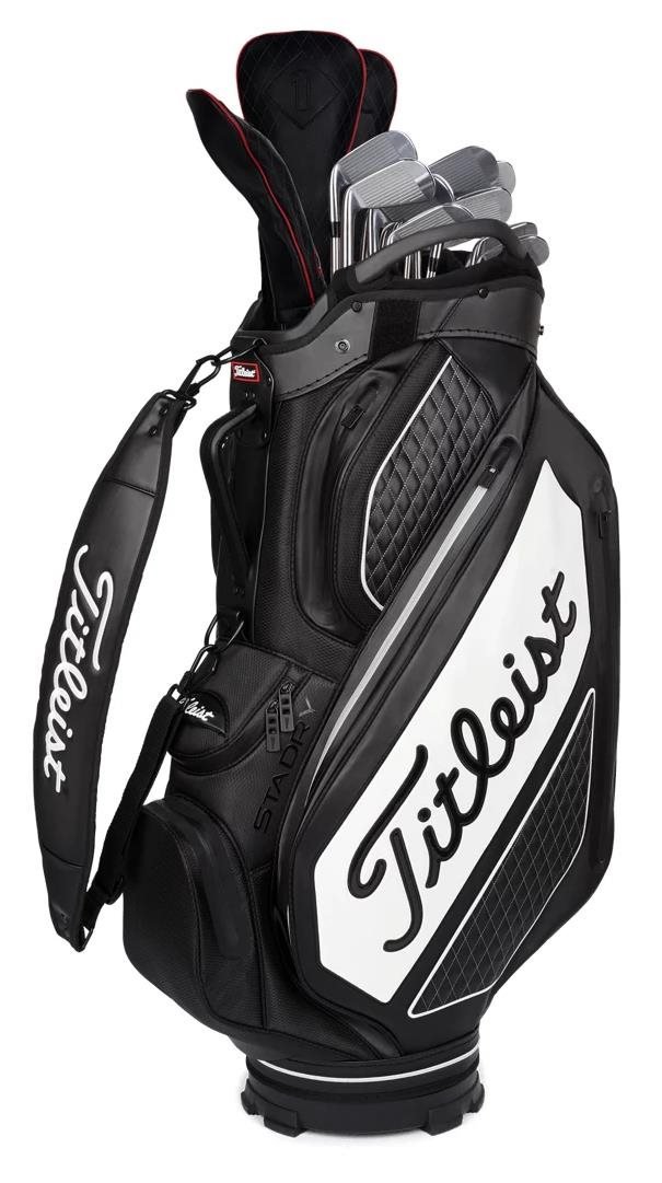 Titleist Tour Series Premium Stadry staff bag, nero/bianco