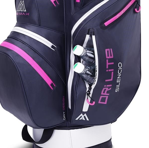 Big Max Dri Lite Silencio 2 Organizer borsa da carrello, steel blue/silver/fuchsia