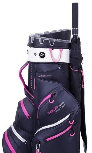 Big Max Dri Lite Silencio 2 Organizer borsa da carrello, steel blue/silver/fuchsia