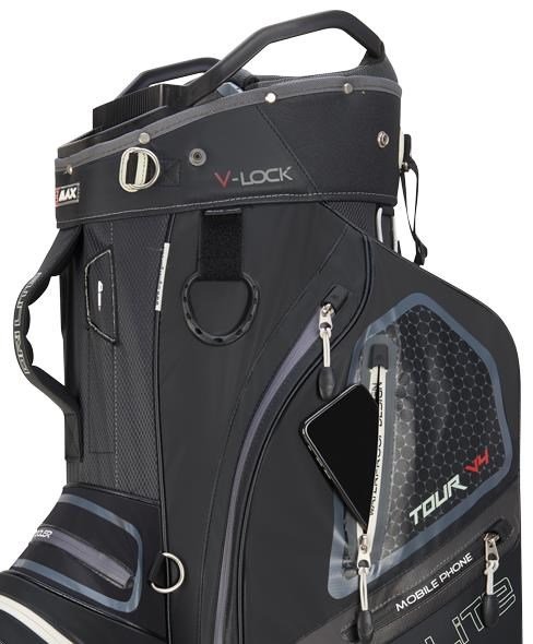 Big Max Dri Lite V-4 Organizer borsa da carrello, nero