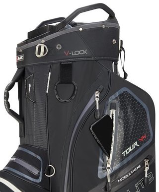 Big Max Dri Lite V-4 Organizer borsa da carrello, nero