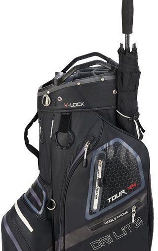 Big Max Dri Lite V-4 Organizer borsa da carrello, nero