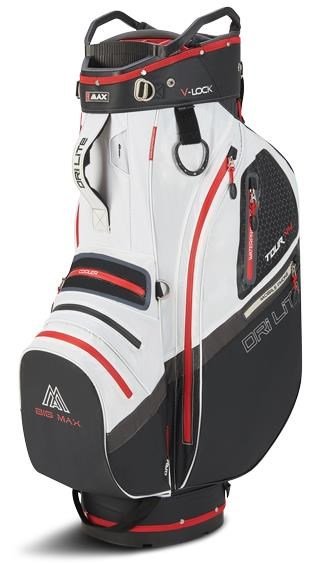 Big Max Dri Lite V-4 Organizer cart bag, nero/bianco/rosso