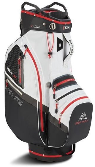 Big Max Dri Lite V-4 Organizer cart bag, nero/bianco/rosso