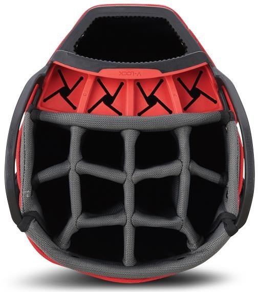 Big Max Dri Lite V-4 Organizer cart bag, nero/bianco/rosso