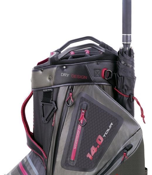 Big Max Dri Lite Tour cart bag, nero/antracite/merlot