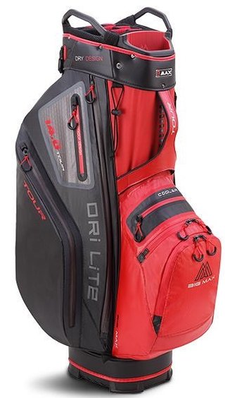Big Max Dri Lite Tour cart bag, rosso/nero