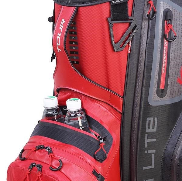 Big Max Dri Lite Tour cart bag, rosso/nero